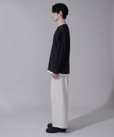 WEGO フェイクレイヤードキーネックT（LS）