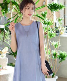 Tiaclasse L 【洗える】裾フレアAラインワンピース