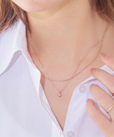 Phoebe 【金属アレルギー対応】2setスウィートハートネックレス　シャンパンゴールド