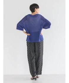 AMERICAN HOLIC 透かし編み半袖ニットプルオーバー