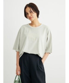 Green Parks ５分袖ピグメントロゴプルオーバー