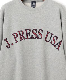 J.PRESS MEN 【J.PRESS ORIGINALS】FABRIC LOGO SWEATSHIRT