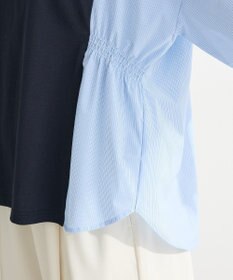 Green Parks ７分袖サイドシャーリングドッキングプルオーバ