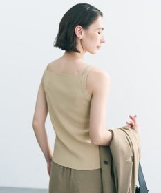 UNFILO 【新色追加/WEB限定カラー】スゴ機能美ニット スクエア キャミソール