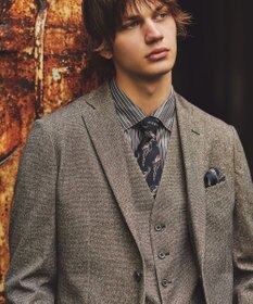 JOSEPH ABBOUD 【ストレッチ】エアロムリネ コンフォートジャージジャケット ブラウン系