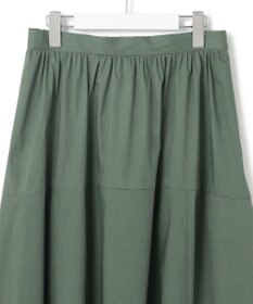 23区 【接触冷感/撥水加工】ストレッチブロード ギャザースカート