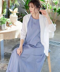 Tiaclasse L 【洗える】裾フレアAラインワンピース