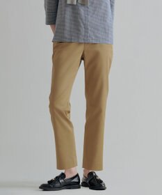 J.PRESS LADIES L 【WEB限定カラーあり】TCシャンブレーサテンST テーパード パンツ キャメル系
