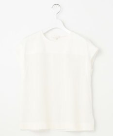 自由区 L 【カタログ掲載・洗える】リネンサッカーコンビブロッキング カットソー