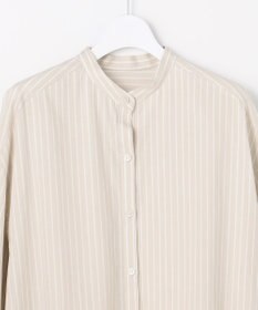 自由区 L エンブロイダリーブロードバンドカラー ブラウス