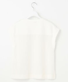 自由区 L 【カタログ掲載・洗える】リネンサッカーコンビブロッキング カットソー