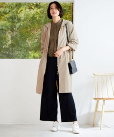 ebure ライトコットンリネン フーデットコート (ホワイト/36) FW25_02 | ebure(エブール)