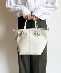 Hekhèr Le Style de Vie 【日本製 / 2WAY】シュリンクレザー ノットハンドバッグ