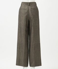 23区 【GOLD LABEL】ウールリネンツイル ワイドパンツ