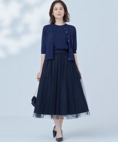 組曲 【WEB限定・2SET】シャイニーラメニット×チュールスカート