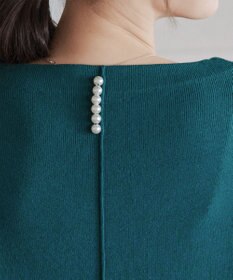 Tiaclasse L 【安田美沙子さん着用・洗える】ボリュームパフスリーブニットチュニック