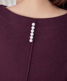 Tiaclasse L 【安田美沙子さん着用・洗える】ボリュームパフスリーブニットチュニック