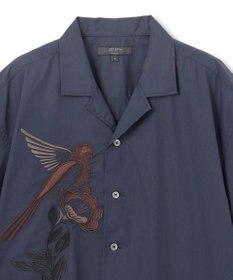 JOSEPH HOMME 新柄【洗える】メキシカンエンブロイダリー　オープンカラー半袖シャツ