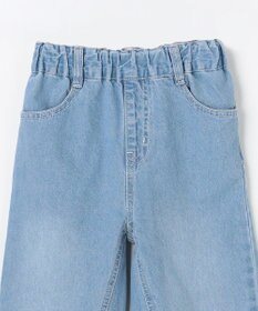 ANY KIDS 【一部店舗/WEB先行販売アイテム】【洗濯機可能】刺繍 ワイドデニムパンツ