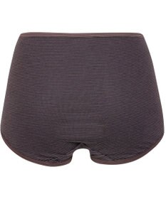 Wing ショーツ 綿混(身生地部) ここちよいフィット感 ムレにくい(身生地部) 【デイリーフィット 綿混ボーダー】 はきこみ丈ふかめ EC3650 ウイング／ワコール