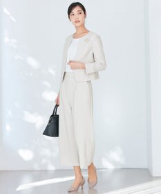 ANY SIS 【セットアップ対応】セレモニーダブルクロス ノーカラー ジャケット