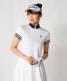 FILA GOLF／marie claire 【FILA GOLF】ハーフジッププリーツワンピース