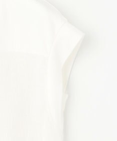 自由区 L 【カタログ掲載・洗える】リネンサッカーコンビブロッキング カットソー