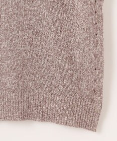 組曲 L 【WEB限定・前後着用可】コットンポリエステル杢プルオーバー ニット