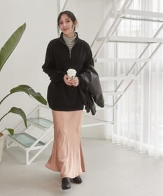 WEGO 【ユニセックス着用ITEM】ミラノリブハーフジッププルオーバー