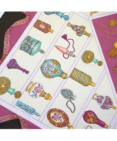 Marca 【伝統横濱スカーフ】香水瓶   大判 シルクツイル スカーフ