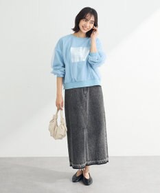 Green Parks 箔プリントチュール重ねプルオーバー