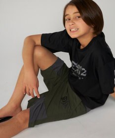 OP／FILA 【SEVEN2】異素材切替ナイロンパンツ