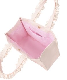 Maison de FLEUR いちごフリルハンドルスクエアトートバッグ