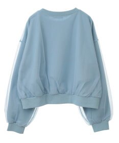 Green Parks 箔プリントチュール重ねプルオーバー