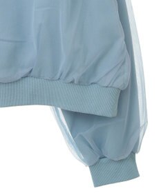 Green Parks 箔プリントチュール重ねプルオーバー