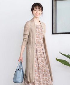 Tiaclasse L 【UVケア・接触冷感】さらっと羽織れる膝丈ロングトッパーガーディガン