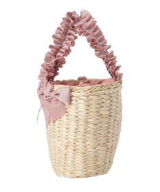Maison de FLEUR 【2Way】フリルハンドルメイズリボン2Wayカゴバッグ