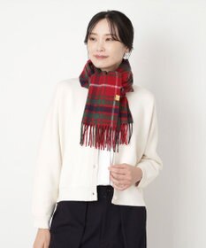 MOONBAT WEB限定【洗える】ミエル (miel) カシミヤ100％ チェックマフラー