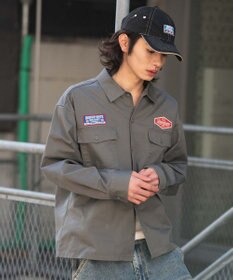 WEGO 【ユニセックス着用ITEM】ワッペンワークシャツ（LS）