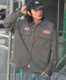 WEGO 【ユニセックス着用ITEM】ワッペンワークシャツ（LS）