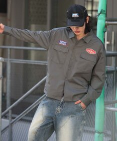 WEGO 【ユニセックス着用ITEM】ワッペンワークシャツ（LS）