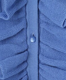 組曲 シアーニット フリルカーディガン