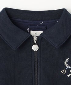 組曲 KIDS 【110-140㎝】ラウンドカラージップアップパーカー