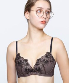 AMPHI ノンワイヤーブラ 谷間をメイク 脇高設計 A～Gカップまで対応 大きいサイズ 【BRAGENIC ブラジェニック 脇高細見えタイプ】 ブラジャー ブラ BMI353 アンフィ／ワコール