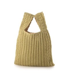 UNBILLION カシュカシュ cachecache / ケーブル編みラメショッパーミニトート