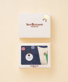 MIKI HOUSE HOT BISCUITS ワンポイント半袖Tシャツ＆顔ドンブルマギフトセット【BOX付き】