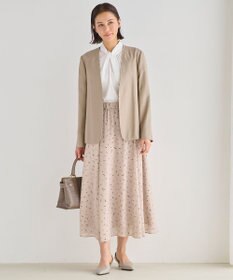 自由区 L 【洗える】ストレッチタイプライター ブラウス