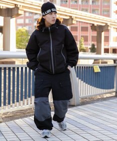 WEGO 3レイヤーフードブルゾン