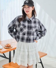 WEGO チェックショートシャツ