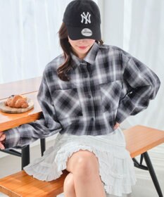 WEGO チェックショートシャツ